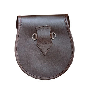 Sporran de Cuero de Alta Calidad con Cinturón de Cadena, Diseño Tartán Escocés, Estilo Semi-Vestido, Personalizable OEM ODM - Product Image 3