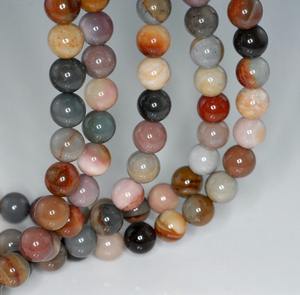 Perles lisses et polies en jaspe naturel de la rivière Succor, 100 % faites à la main, certifiées IGI, pour la fabrication de bijoux, colliers et bracelets - Product Image 1