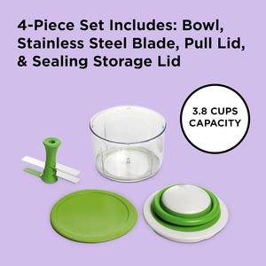 Tritatutto Manuale VeggiChop 14 cm x 14 cm x 13 cm per Tritare Rucola e Altre Verdure - Product Image 1