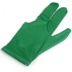 Two Finger Snooker Gloves Silicone Textured Palm Breathable Polyester Back Velcro Strap Pool Cue - Product Image 6