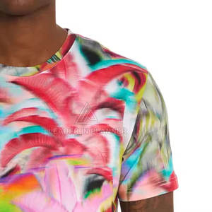 เสื้อยืดซับลิเมชั่นขายส่ง แห้งเร็ว ใส่สบาย ผลิตจากผ้าฝ้าย 100% ระบายอากาศได้ดี ทรงหลวม พิมพ์ลายซับลิเมชั่น สำหรับผู้ชาย - Product Image 6