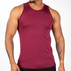 Débardeur de sport décontracté pour homme, personnalisé OEM, en polyester-coton, col en V, anti-plis, vêtements de sport de haute qualité pour la musculation et le fitness - Product Image 3