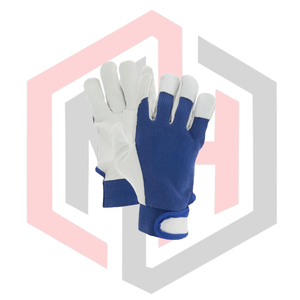 Soft Grip Leather Work Gloves Anti-Slip Anti-Cut Anti-Heat Protection Adjustable <b>Wristlet</b> Cuff Silicone-Free Powder-Free General - Product Image 1