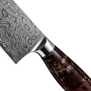 Couteau de Chef de Cuisine en Acier Damas Personnalisé, Lame à Motifs Premium, Outil de Cuisson Professionnel, Manche Ergonomique, Couteau de Restaurant - Product Image 5