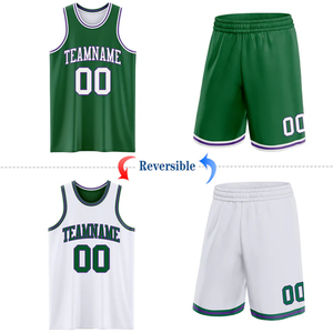 Uniforme de Baloncesto Profesional Reversible, Ropa Deportiva Personalizada, 100% Poliéster, Tela de Malla, Sin Mangas, Unisex - Product Image 1