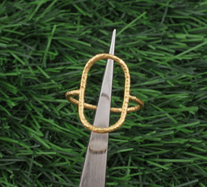 <b>Gold</b> Vermeil 925 Sterling Silver Bezel Setting <b>Turquoise</b> Minimalist Dainty Stackable Wedding Band <b>Ring</b> for Women Party Jewelry - Product Image 3