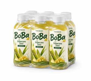 Boissons au jus de canne à sucre du Vietnam avec boba éclatant, 4 saveurs, certifiées HALAL, bouteille PET 350ml, prix de gros, jus de canne à sucre - Product Image 2
