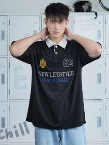 Polo d'été pour homme avec imprimé lettres - Product Image 4