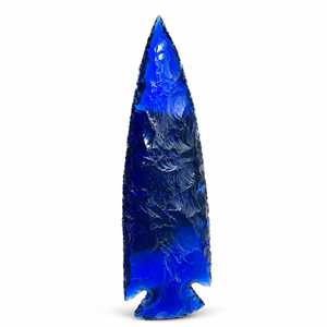 Punta de Flecha de Obsidiana Azul de 6 Pulgadas al por Mayor, Gema de Cristal Natural Tallada y Grabada para Decoración y Sanación Reiki - Product Image 2
