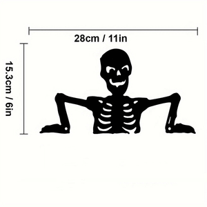 CIFbuy Targa da Parete Gotica in Ferro a Forma di Teschio, Decorazione per Esterni e Interni, Halloween, Giardino, Casa, TikTok, per Servizio di Ritiro Temu - Product Image 4