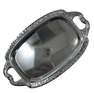 Plateau de service multifonctionnel élégant et moderne en argent, vente chaude, directement de l'usine indienne, pour la maison, les hôtels, la cuisine, les mariages - Product Image 4