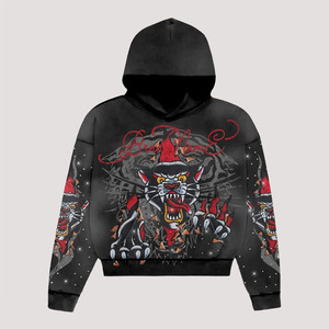 Sweat à capuche de sport pour homme personnalisable en impression 3D, coupe oversize, manches longues, pour l'été, sweats à capuche OEM - Product Image 1