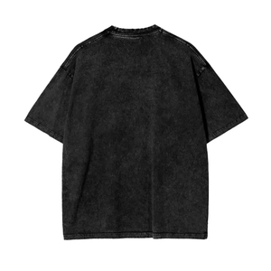 Camiseta Negra Oversize de Algodón con Estampado de Frase de Sueño, Manga Corta, Cuello Redondo, Estilo Casual Urbano para Hombre - Product Image 2