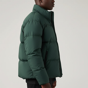 Custom Made Fashionable Puffer <b>Jacket</b> Winter Wear Warm Waterproof Hooded Puffer <b>Jacket</b> for <b>Men</b> High Quality Solid Puffer <b>Jacket</b> - Product Image 2