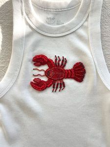 Top de Tirantes con Bordado de Diseño Premium y Pedrería, con Exquisito Trabajo Hecho a Mano y un Elegante Diseño Artístico - Product Image 5