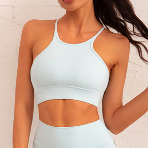 Sujetador Deportivo Asimétrico con Tirantes Cruzados para Mujer, de Secado Rápido, con Efecto Push-Up, para Yoga, Fitness, Gimnasio, Ropa Deportiva, con Logotipo Personalizado - Product Image 4