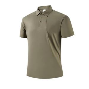 Conjunto de Verano para Hombre, Estilo Ejecutivo, Camisa Polo Casual de Manga Corta con Bordado en la Solapa, Antiarrugas, con Estampado - Product Image 6