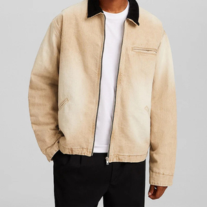2026 Custom Design Wholesale <b>Denim</b> Jacket Men's Slim Fit Casual Style <b>Denim</b> Jeans Jackets and <b>Coats</b> OEM Serviced - Product Image 4