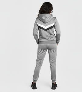 Nouvelle Tendance 2026 : Ensemble deux pièces rose uni pour l'hiver, comprenant une veste à cordon de serrage et un pantalon de survêtement vierge à logo personnalisé, style vintage délavé à l'acide, longueur intégrale. - Product Image 3