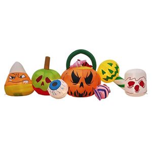 Decorazioni Gonfiabili di Halloween a Forma di Zucca con Occhi, 2,4 Metri, per Esterni, con Luci LED, Decorazioni da Giardino a Lunga Durata - Product Image 2