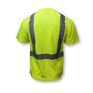 Camisetas de seguridad para hombre al por mayor, ANSI Clase 2, con luz LED, logotipo y diseño personalizados, camisetas de seguridad industriales de manga corta - Product Image 4