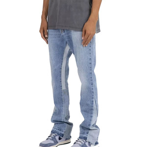 Custom Sleek Men's Solid Slim Fit Denim <b>Jeans</b> with a modern cut comfortable stretch casual wear wholesale rate men denim <b>jean</b> - Product Image 4