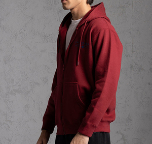 OEM Custom Men’s Printed Zip Up <b>Hoodie</b> Heavyweight Cotton Fleece <b>Plain</b> <b>Hoodie</b> Breathable Comfort Fit Streetwear Sweatshirt - Product Image 4