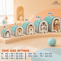 Lit tunnel douillet pour animaux de compagnie, maison 2-en-1 pour chiens et chats avec coussin amovible, canapé portable et lavable pour animaux de compagnie d'intérieur