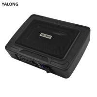 Subwoofer actif 6x9 pouces sous siège en alliage d'aluminium, haut-parleur de basses mince alimenté, bobine simple, amélioration audio automobile OEM ODM