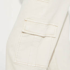 กางเกงคาร์โก้ขายส่งไซส์ใหญ่ ระบายอากาศได้ดี น้ำหนักเบา กางเกงคาร์โก้ลำลองสำหรับผู้หญิง กางเกงคาร์โก้ขาบานผ้าฟลีซสำหรับผู้หญิง รับผลิตแบบ OEM - Product Image 4