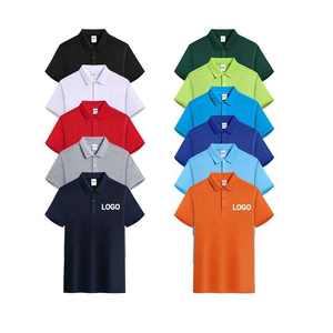 Chemises polo pour hommes brodées sur mesure OEM, vente en gros de polos uniformes vierges, fournisseur d'usine de marques privées - Product Image 1