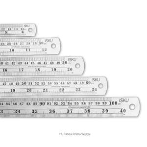 Regla de Acero Inoxidable de Alta Calidad ISKU, 15 cm, Precisión de 0.5 mm, Antioxidante, 17 g, para Uso Industrial y Bricolaje - Product Image 2