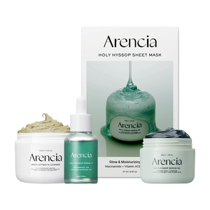 Set Completo Arencia Holly Hyssop con Detergente Viso alla Vitamina C, 2 Sieri Tonalizzanti Freddi e Maschera in Confezione Sconto - Product Image 1