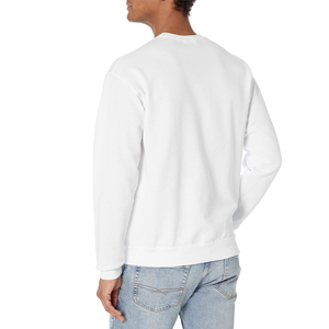 Sweat-shirts à col rond d'hiver de haute qualité OEM, fabriqués sur mesure, écologiques, unisexes, doublés en molleton de coton blanc - Product Image 2