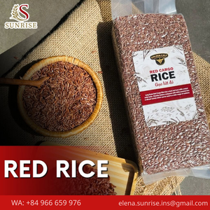 Riz sec à grains longs rouge vietnamien, riche en antioxydants, céréale saine - Product Image 4