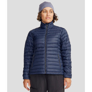 เสื้อแจ็คเก็ตผู้หญิงแบบพองตัวกันลมสำหรับฤดูหนาวปี 2026 ผลิตโดยผู้ผลิตโลโก้ตามสั่ง เสื้อโค้ทแบบพัฟเฟอร์คลาสสิกมีฮู้ดแบบ OEM - Product Image 2