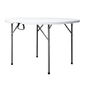 Tavolo Pieghevole Multifunzione Bianco da 48 Pollici 94515737, Ideale per Campeggio e Picnic all'Aperto, con Funzioni di Piegatura e Conservazione - Product Image 4