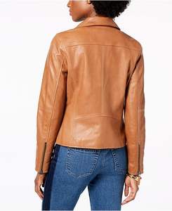 Veste en cuir pour dames/veste en cuir véritable pour dames/veste en cuir pour femmes à corps court en cuir véritable - Product Image 3