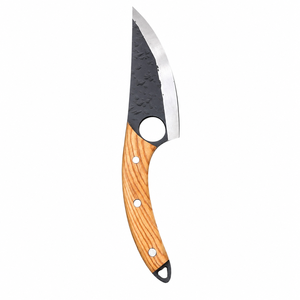 Cuchillo Jexmoo Personalizado Hecho a Mano de Alta Calidad con Hoja de Acero al Carbono de 12 Pulgadas, Mango de Madera y Funda de Cuero, DIY OEM - Product Image 3