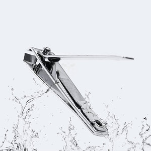 Coupe-ongles personnalisé fantaisie avec lime à ongles et chaîne, manche plaqué et finition lustrée - Product Image 3