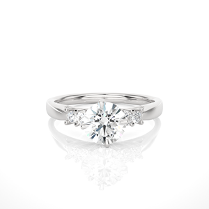 Bague classique en diamant naturel taille brillant rond 0,721 carats, or 18 carats, design de luxe, bijoux de mariée, fabricant de diamants - Product Image 3