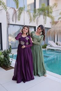 Vestido Tradicional Indio Plateado con Cuentas y Bordados para Bodas y Fiestas, Ropa Elegante para Mujer - Product Image 6