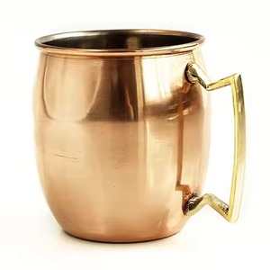 Stylish <b>Copper</b> Mule Mug Cocktail <b>Cup</b> for Restaurant Kitchen Bar Beverage Display - Product Image 6