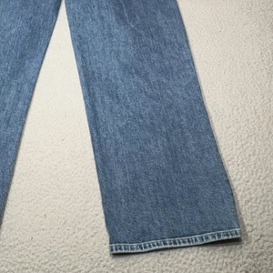 Vaqueros vintage lavados de cintura alta y pierna ancha para mujer, pantalones de mezclilla holgados y rectos, ideales para figuras curvilíneas, estilo casual y urbano. - Product Image 4