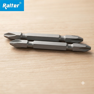 Promotional Offer! OEM Ralter Double-Ended PH2 65mm <b>Sandblasted</b> Phillips Screwdriver Bits Anti-Slip Texture Interchangeable - Product Image 1