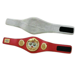 Cinturón de Campeonato Rojo Personalizable con Emblema Dorado, Cinturón de Título de Boxeo de Primera Calidad para Deportes y Coleccionistas - Product Image 4