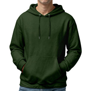 Sweat-shirts à capuche zippés épais pour hommes, fermeture éclair bidirectionnelle, coupe oversize, unis, personnalisables - Product Image 5