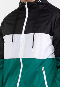 Nouvelle veste coupe-vent élégante pour homme, imperméable, grande taille, avec fermeture éclair - Product Image 5