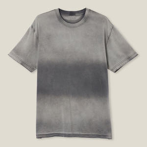 Camiseta Oversize de Algodón Grueso Estilo Vintage para Hombre, Lavado Ácido, Diseño Liso, Jersey Personalizado con Estampado Frontal Transpirable - Product Image 6