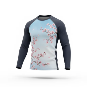 2026 Good Quality Wholesale Price Customized Digital <b>Printed</b> Spandex/Nylon MMA Rash Guards BJJ <b>Surfing</b> Fighting Unisex - Product Image 5